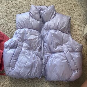 H & M lavender puffer vest